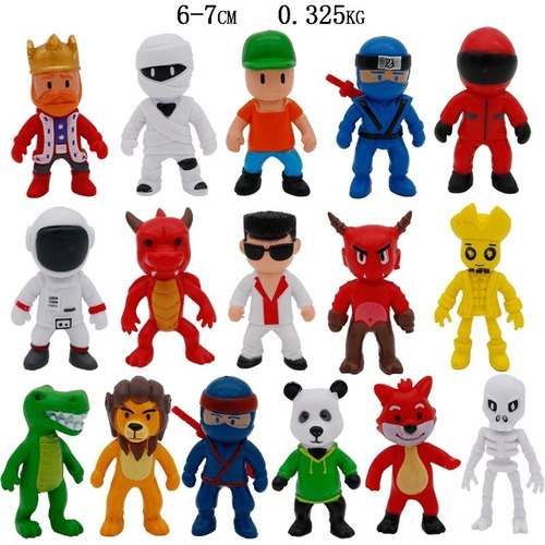 Kit 16 Bonecos Personagens Jogo Stumble Guys 7 Cm P/entrega